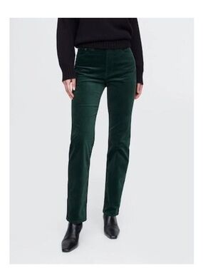 GAP 90s Straight High Rise Green Velvet Pants Size 31